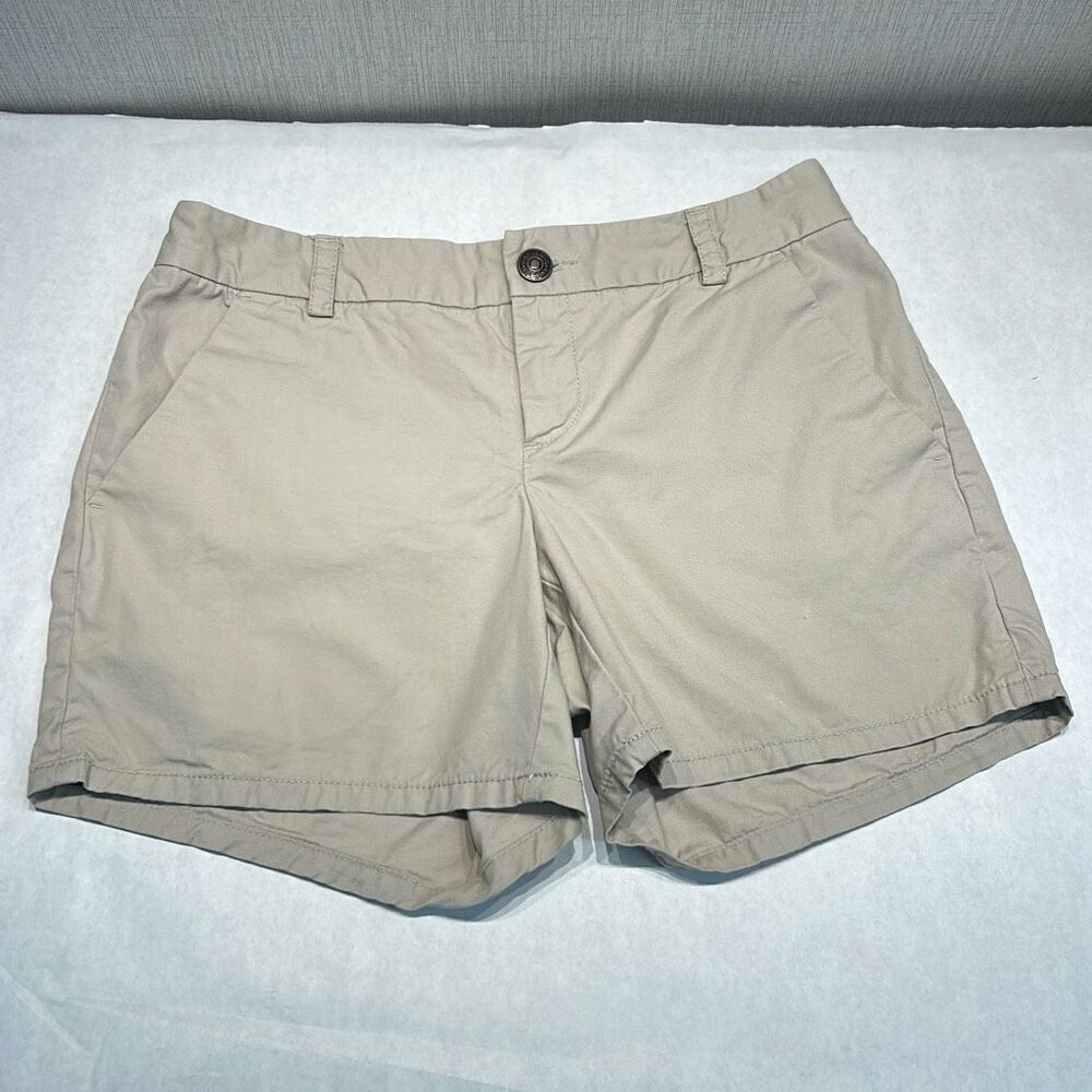 Gap Aubrey Khaki Shorts Sz 6 Button Front 5" Inseam Casual Pockets Classic